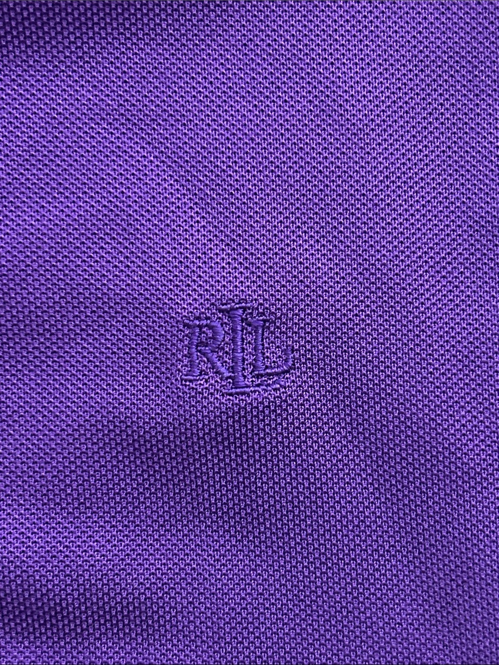 Ralph Lauren Women’s Sz Large Purple Short Sleeve Lightweight Polo Shirt Blouse - Picture 2 of 6